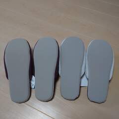 SNOOPY  スヌーピー  SNカフェニット  スリッパ  ブラウン&ホワイト  2足セット  未使用の画像