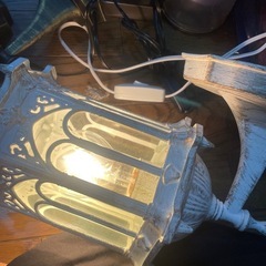 秋月貿易　アンティーク調　アベニューランプ　スイッチ付き　コンセント式の画像