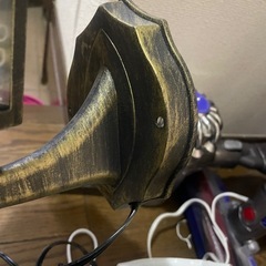 秋月貿易　アンティーク調　アベニューランプ　スイッチ付き　コンセント式の画像