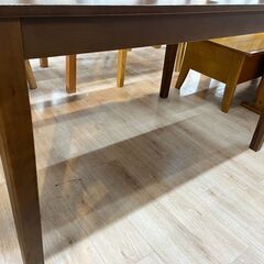 ジモティー割引🏷️【ジャングルジャングル 岸和田和泉インター店】4人掛ダイニングセット ブラウン 和泉市 堺市 岸和田市 泉大津市 高石市 泉北郡熊取町の画像