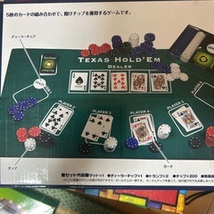 取引中　カードゲーム　ポーカーセットの画像