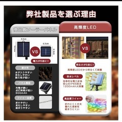 クリスマス イルミネーション ソーラー 屋外 3m 12本 梯子の画像