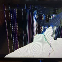 FUNAI 2019年製　液晶カラーテレビ【画面割れありジャンク品】の画像