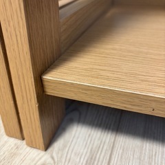 【受け渡し者決定】ニトリ　オープンラック　ラダーシェルフ　ナチュラル　収納ラック　3段　　の画像