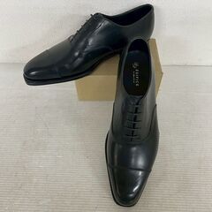 EDIFICE 革靴 8 1/2 内羽根 ストレートチップ 極美品 コレクション品 シューキーパー付 エディフィス 高級革靴 メンズシューズ Y2405の画像