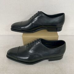 EDIFICE 革靴 8 1/2 内羽根 ストレートチップ 極美品 コレクション品 シューキーパー付 エディフィス 高級革靴 メンズシューズ Y2405の画像