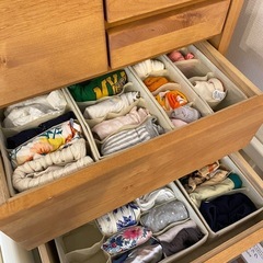  木製チェスト 6段 ナチュラルカラー 幅60cm【日本製／引き取り限定】 の画像