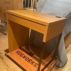 IKEA デスクMICKE オーク調の画像