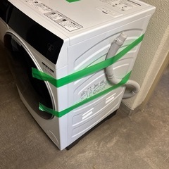 AQUA アクア ドラム式洗濯乾燥機 12kg ホワイト AQW-DX12P-Lの画像