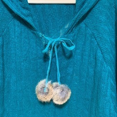 フード付きポンチョの画像