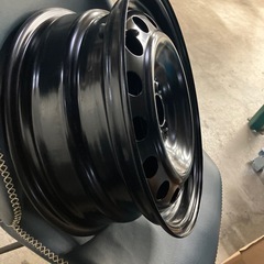 新品トヨタ純正スチールホイール4本15インチ6J PCD1004Hホイールカバー付きの画像