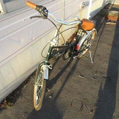 ecciti 折りたたみ自転車 6段変速 20インチ グリーン系 サスペンション付き エチッティ 苫小牧西店 の画像