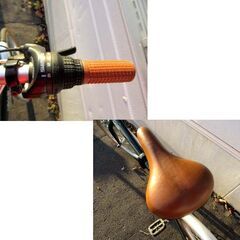 ecciti 折りたたみ自転車 6段変速 20インチ グリーン系 サスペンション付き エチッティ 苫小牧西店 の画像