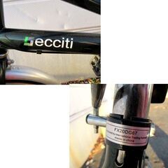 ecciti 折りたたみ自転車 6段変速 20インチ グリーン系 サスペンション付き エチッティ 苫小牧西店 の画像