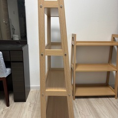【受け渡し者決定】ニトリ　オープンラック　ラダーシェルフ　ナチュラル　収納ラック　4段　　の画像
