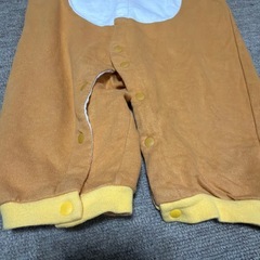 リラックマ フード付きロンパース 80の画像