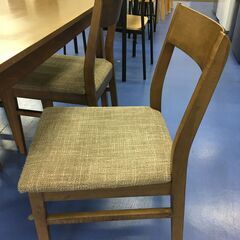 ★リユースのサカイ横浜南店★YM1609 NITORI ダイニングテーブルセット ブラウン W120×D79×H71 クリーニング済みの画像