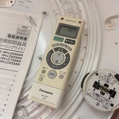 🟨 LEDシーリングライト番号17 Panasonic 2012年製【多機能】大阪市内 配達無料 保管場所での引取りは値引きします の画像
