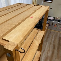 ニトリ　木製ラックの画像