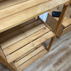 ニトリ　木製ラックの画像
