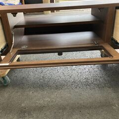 テレビボード　茶の画像