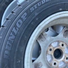 雪降る前に‼️軽用スタッドレスアルミセット13インチの画像