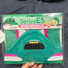 ベビー服ロンパース 80cm 新幹線　2セットの画像