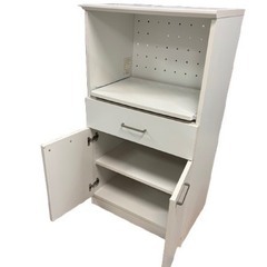 白井産業　MODELEOシリーズ　家電収納キャビネット　キッチンキャビネット　（在庫：1）の画像