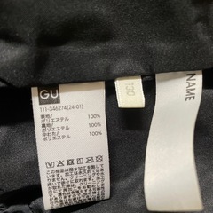 GU 子供用ベスト サイズ130黒の画像