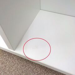 すき間収納ラック 取っ手・キャスター付き 2段 木製 ホワイト 収納棚 押入れ収納 クローゼット収納 マルチワゴン 西岡店の画像