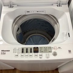 Hisence 全自動洗濯機 2024年製 5.5kg 25,300円の画像