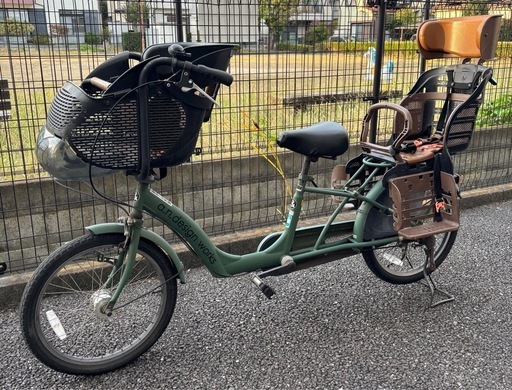 a.n.design works 子供乗せ自転車 20インチ 非電動　チャイルドシート付き