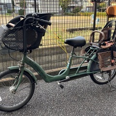 子供乗せ自転車　非電動自転車　チャイルドシート付き　の画像