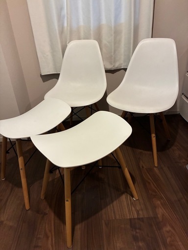 ダイニングチェア4脚セット　イームズ