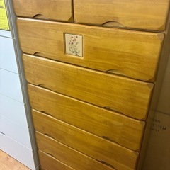 【ジャングルジャングル深井店】★７段チェスト ブラウン 茶 チェスト 収納家具 箪笥 衣類収納 家具 堺市（中区 堺区 東区 西区 南区 北区）和泉市 河内長野市 富田林市 松原市 狭山市 深井 【FU2916】の画像