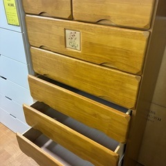 【ジャングルジャングル深井店】★７段チェスト ブラウン 茶 チェスト 収納家具 箪笥 衣類収納 家具 堺市（中区 堺区 東区 西区 南区 北区）和泉市 河内長野市 富田林市 松原市 狭山市 深井 【FU2916】の画像
