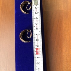 ゴールド葉デザインイヤリングの画像