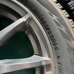 【取引中】ブリヂストンVRX2 155/65R14 9部山　ホイールセットの画像