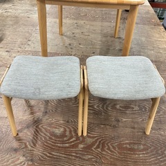 A1740🌟配送♻️設置🉑‼️ニトリ　3点セットダイニングテーブル　2脚🌟　の画像