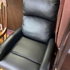 【ジャングルジャングル深井店】★リクライニングチェア ブラック リクライニング イス 黒 家具 堺市（中区 堺区 東区 西区 南区 北区）和泉市 河内長野市 富田林市 松原市 狭山市 深井 【FU2917の画像