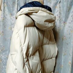 ☆NARCISSUS ナルシス☆ ダウンジャケット フード付　ベージュ S～Mの画像