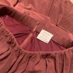 ②古着　センスオブプレイス  アーバンリサーチ　美品　ワインレッド  ギャザースカート  Sの画像