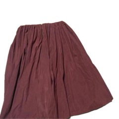 ②古着　センスオブプレイス  アーバンリサーチ　美品　ワインレッド  ギャザースカート  Sの画像