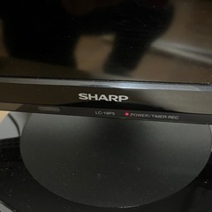 　 (中古品) SHARP液晶テレビ　2017年製　LC-19P5-B　  の画像