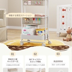 ストッカー ワゴン 新品の画像