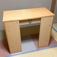 木製デスク / シンプルナチュラル / 幅78×高さ70 / 収納引き出し付きの画像