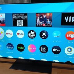 無料配送　美品 2019年製 55V型 Panasonic 有機EL4KTV TH55GZ1000 HDR10 Youtube NETFLIX 多機能音声リモコンの画像