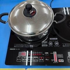 山善  IH調理器  2口タイプ  2018年製の画像