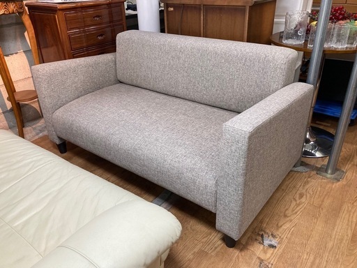2人掛けソファ ファブリックソファ 幅140cm 中古