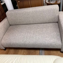 2人掛けソファ ファブリックソファ 幅140cm 中古の画像